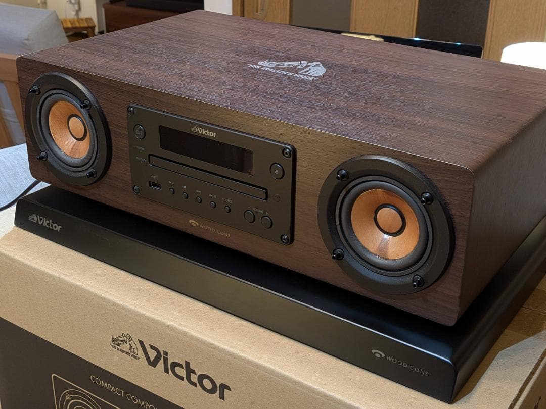 美品 Victor WOOD CONE EX-D6 純正オーディオボード付き