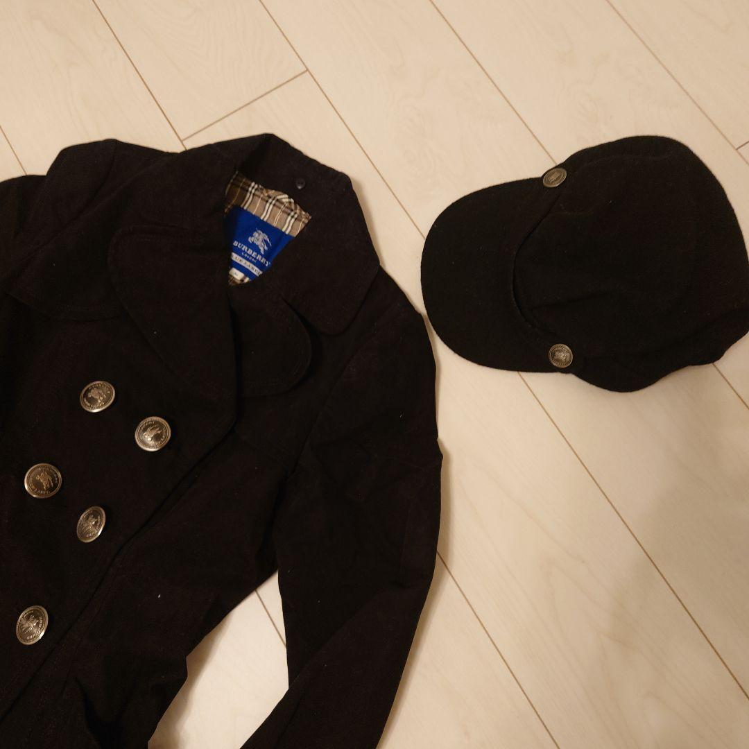 ✨BURBERRYBLUELABEL✨大きなメタルボタンのダブルコート✨美品✨