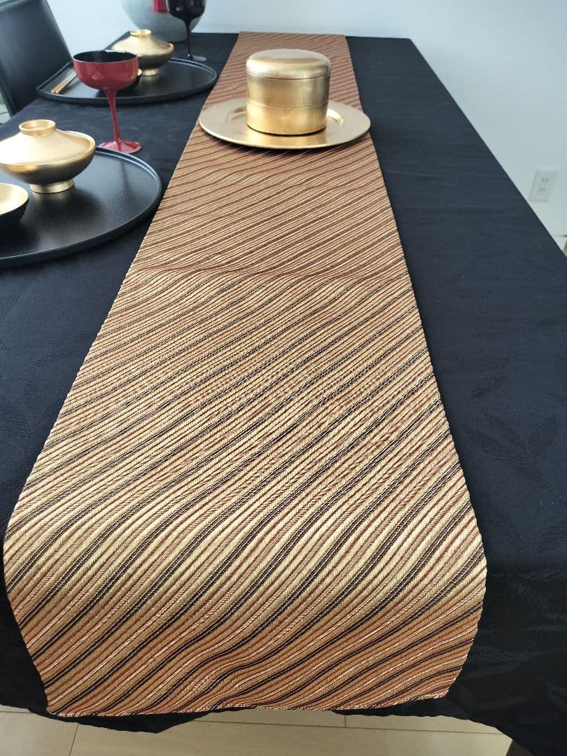 A903★高級‼️全通‼️ひな祭り‼️テーブルランナー2m11cm　リバーシブル