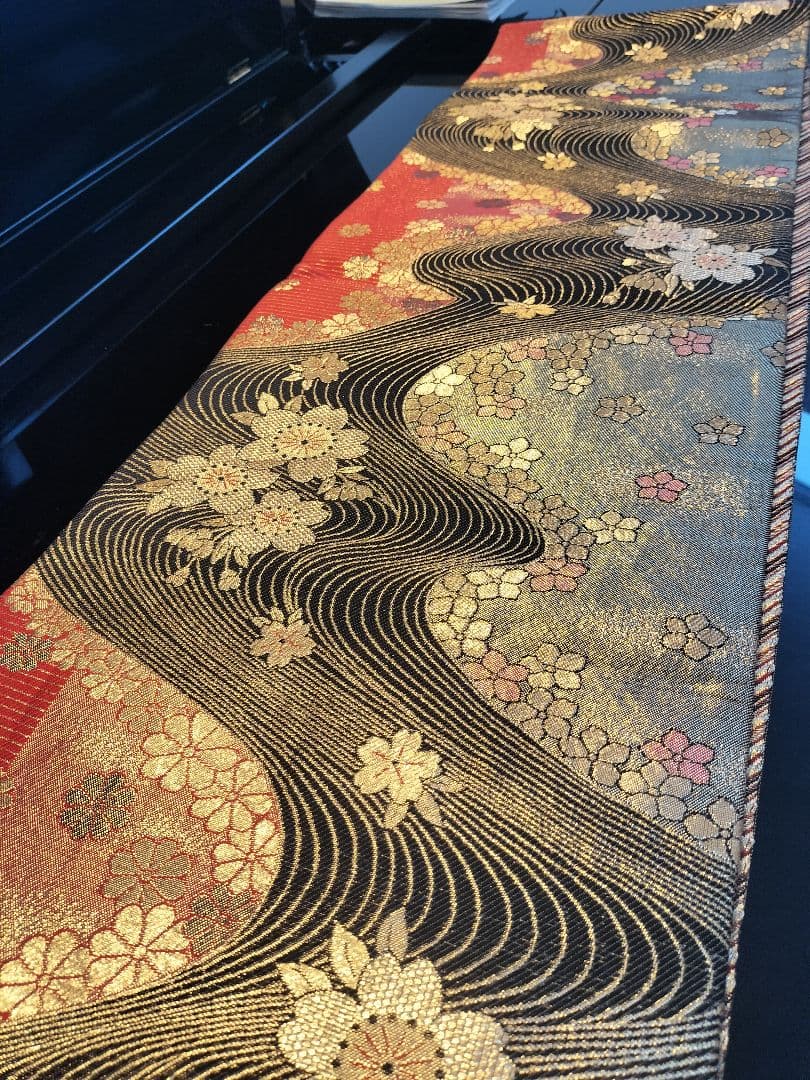 A903★高級‼️全通‼️ひな祭り‼️テーブルランナー2m11cm　リバーシブル