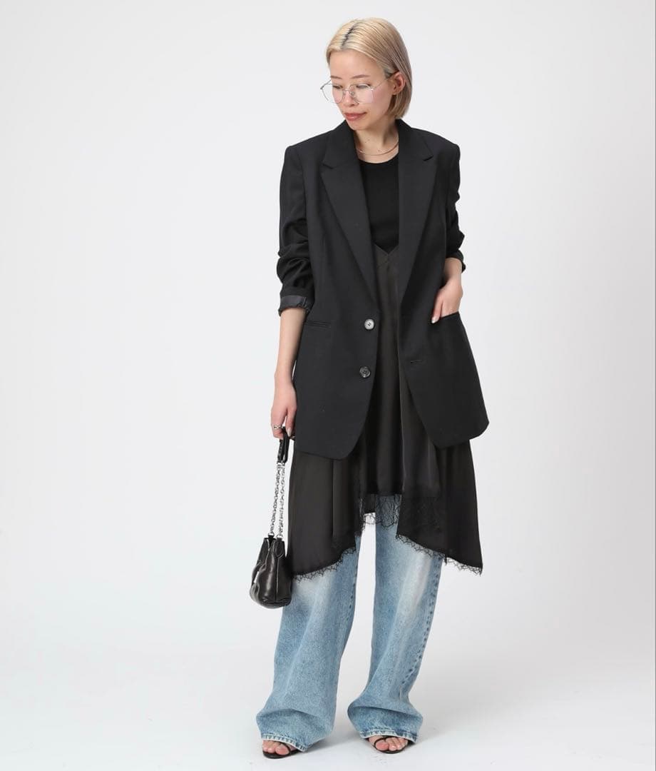 ap studio レースドッキングキャミワンピース