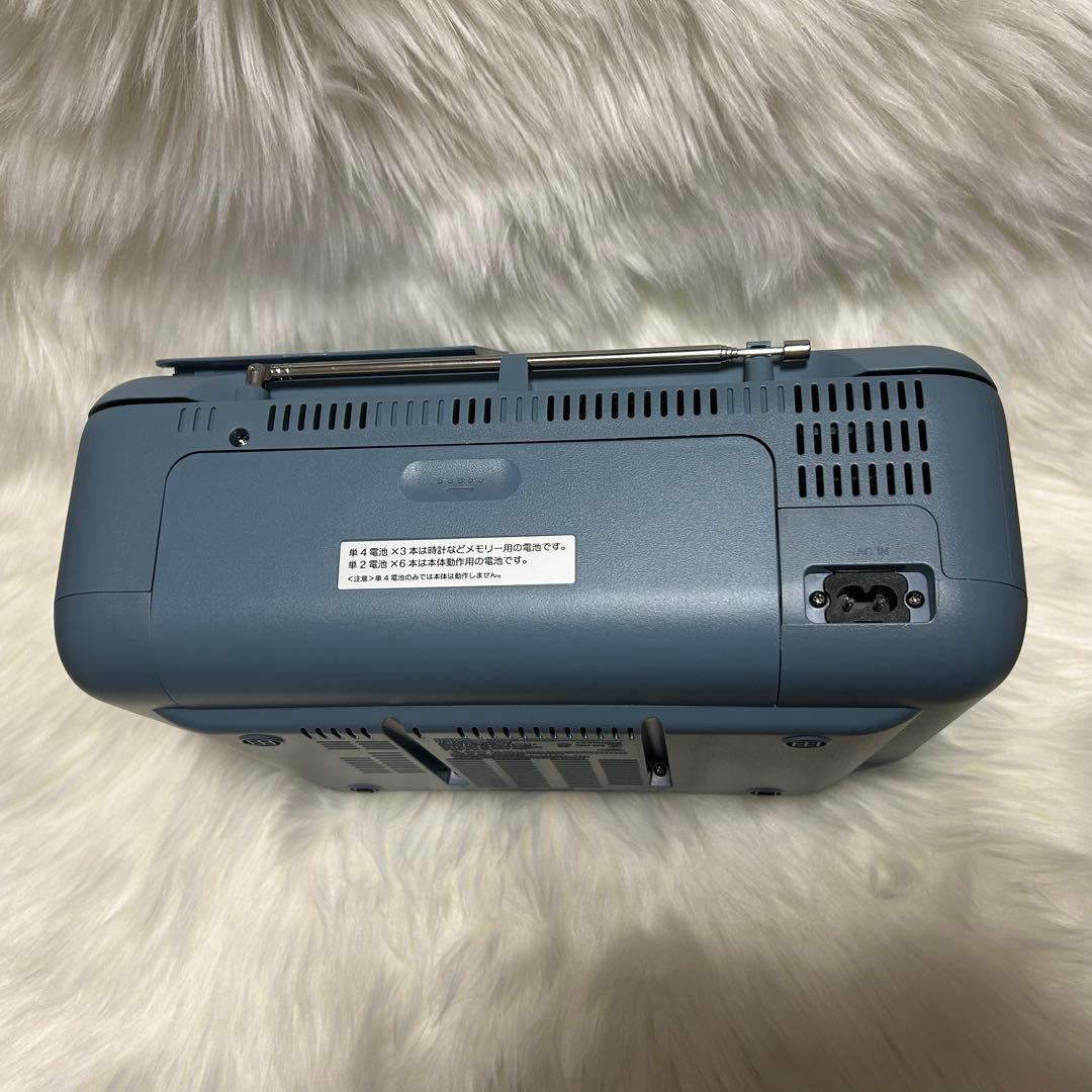 SONY CFD-S401 CDラジオカセットレコーダー　ブルーグレー