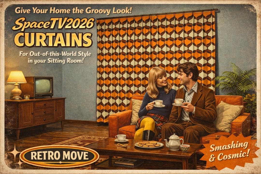 ミッドセンチュリー レトロ 昭和 ドレープカーテン×4組でお得な割引価格