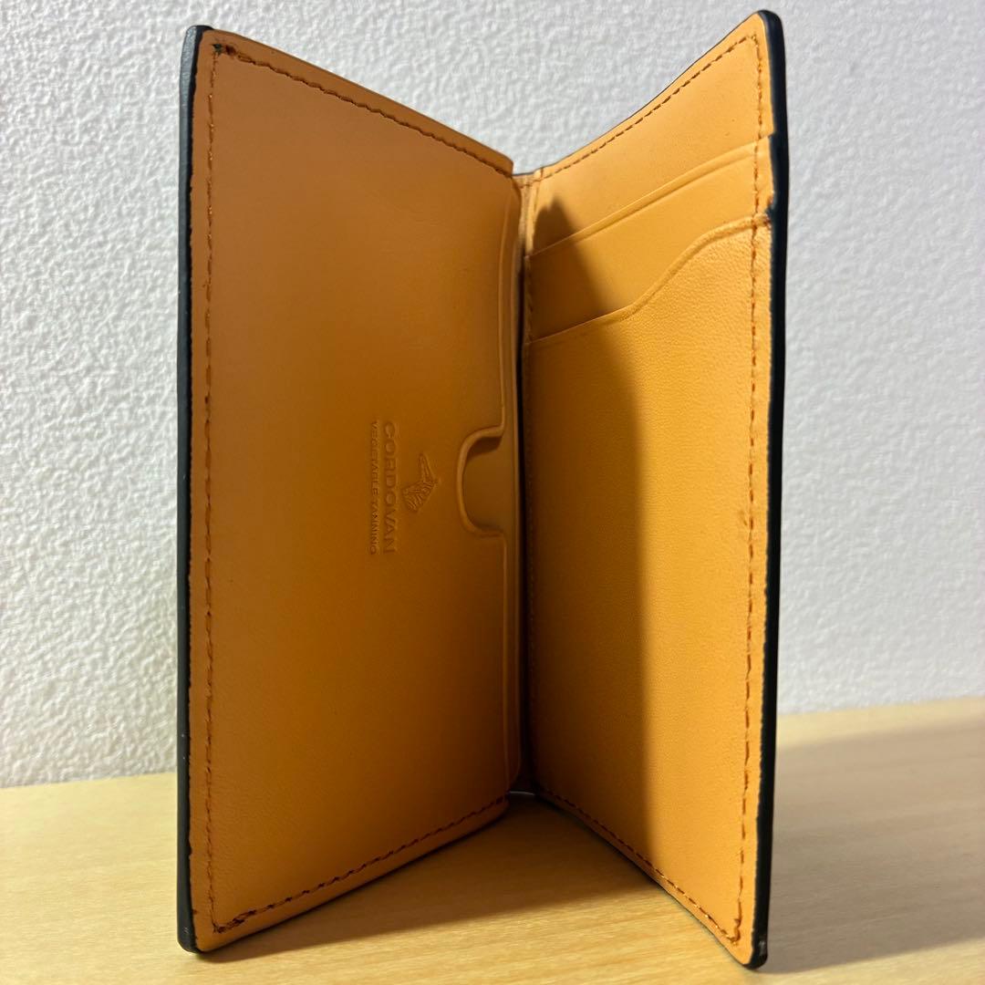 【未使用】 プレリー コードバン メンズ 名刺入れ グリーン 外箱付き