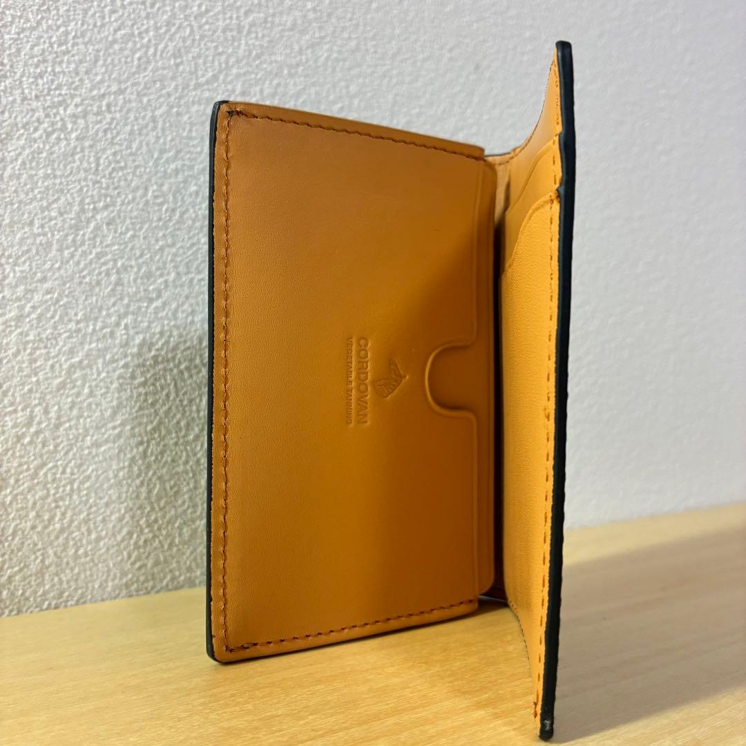 【未使用】 プレリー コードバン メンズ 名刺入れ グリーン 外箱付き