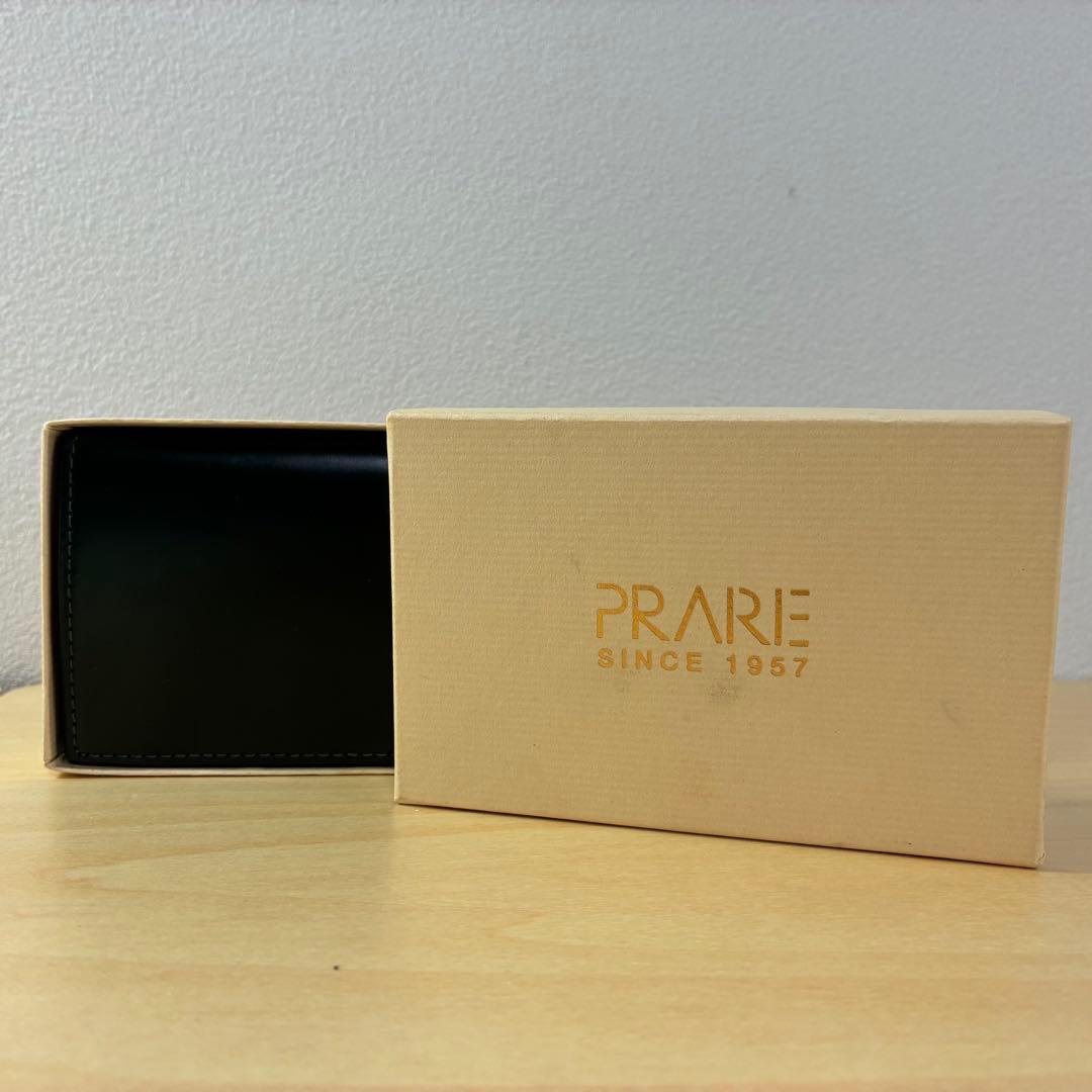 【未使用】 プレリー コードバン メンズ 名刺入れ グリーン 外箱付き