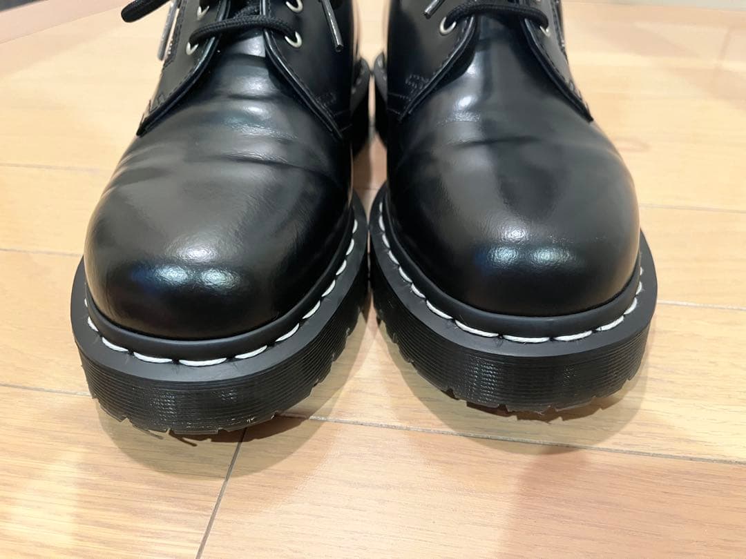 ドクターマーチン 1461 ジップ ホワイトステッチ 3 ホール シューズ