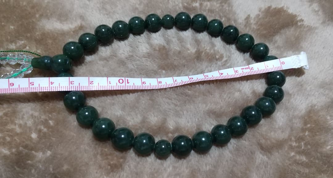 新品未使用品 台湾玉石 数珠