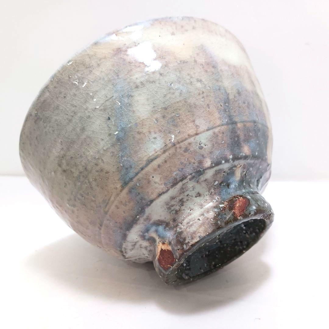 Y3122-95 茶道具 萩焼 椿秀窯 中原国輔 萩茶碗 共箱　　#9