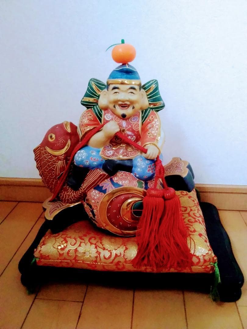 縁起物 昭和 恵比須様 陶器製置物 七福神 開運招福 商売繁盛