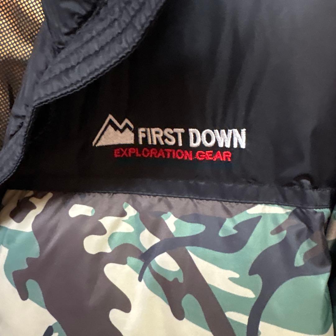 FIRST DOWN 迷彩ダウンジャケット　LL