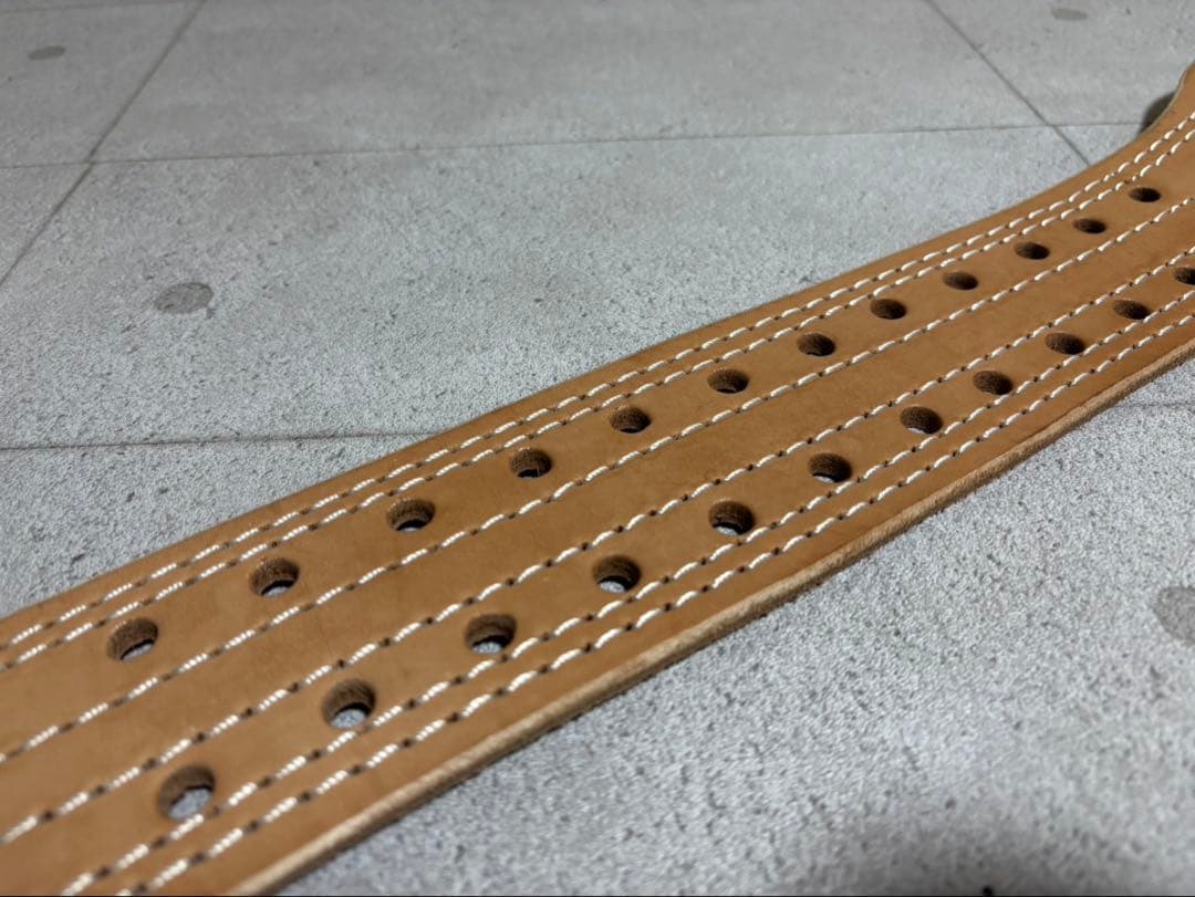 希少　新品　アメリカンドリーム レザー　革製　トレーニングベルト　希少Sサイズ