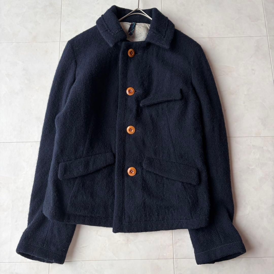 45Rフォーティファイブアール umi908 縮絨ウール ショートコート