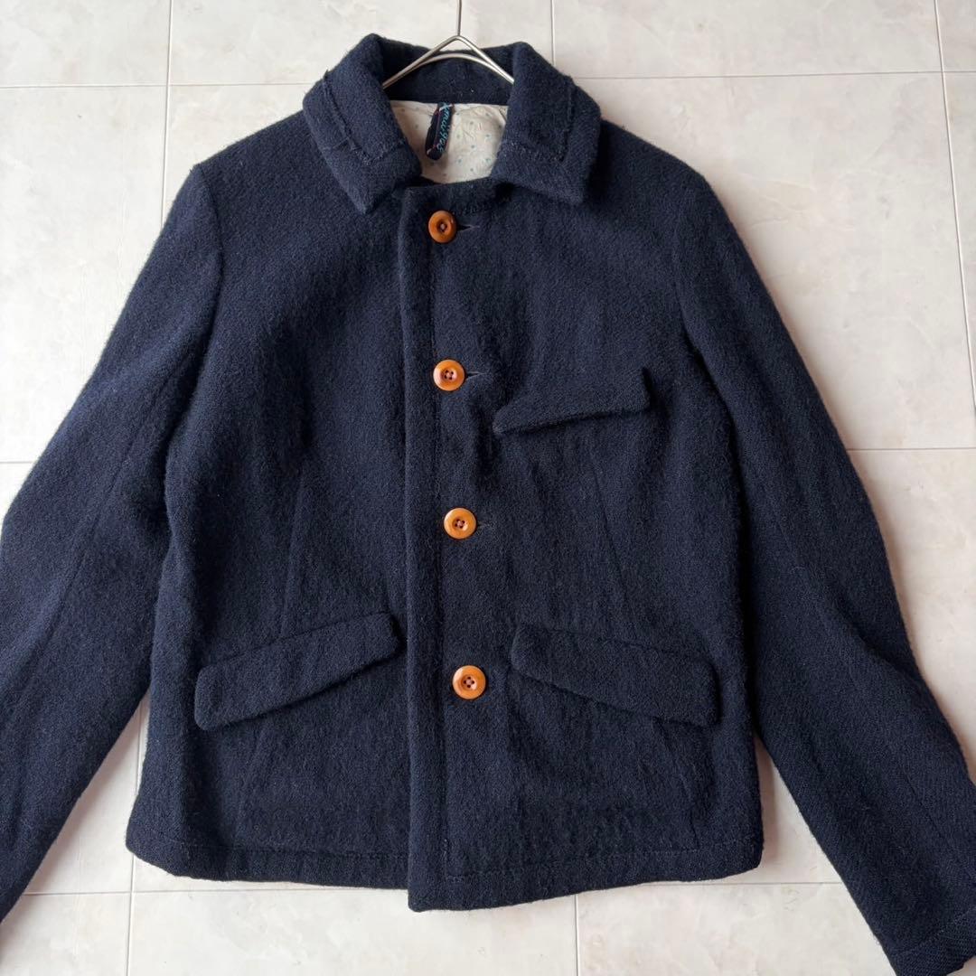 45Rフォーティファイブアール umi908 縮絨ウール ショートコート