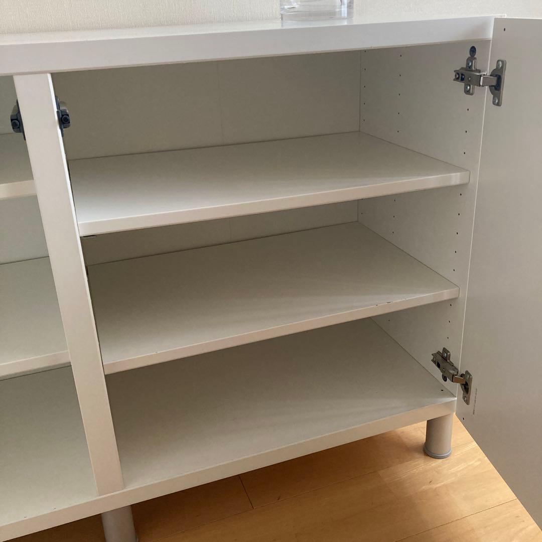IKEA ベストー　収納棚　白