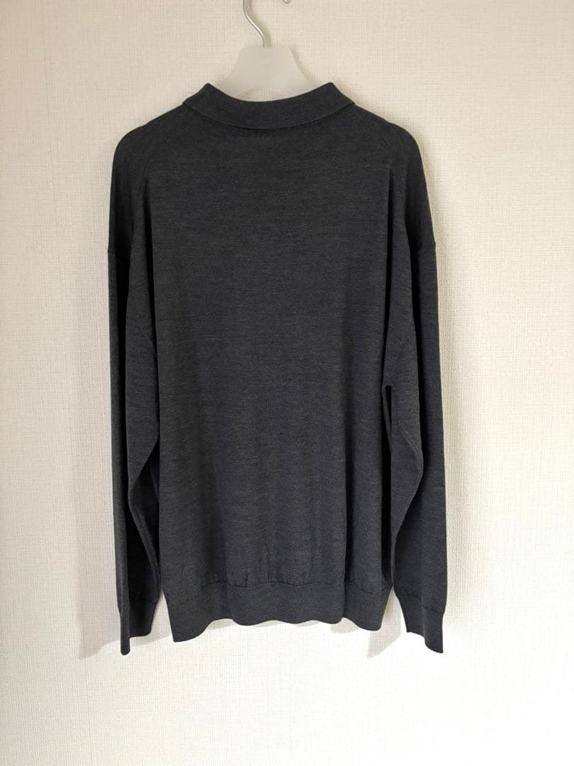 トップス High Gauge Knit Oversized L/S Polo