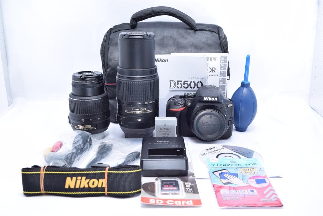 ❷Nikon D5500 デジタル一眼レフカメラ　シャッター数10回