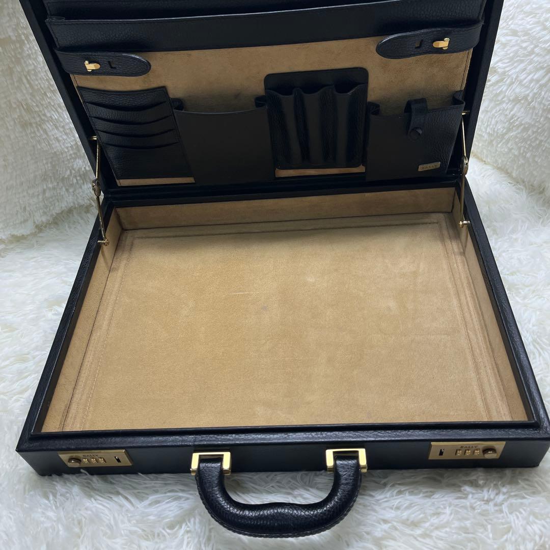 【美品】BALLY アタッシュケース ブリーフケース ビジネスバッグ ブラック