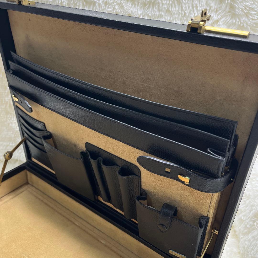 【美品】BALLY アタッシュケース ブリーフケース ビジネスバッグ ブラック