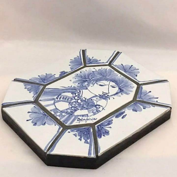 ビョルンウィンブラッド　ヴィンテージ タイルアート壁飾り