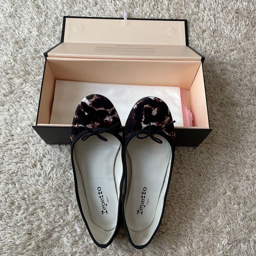 repetto レペット　37 バレエシューズ　CENDRILLON レオパード
