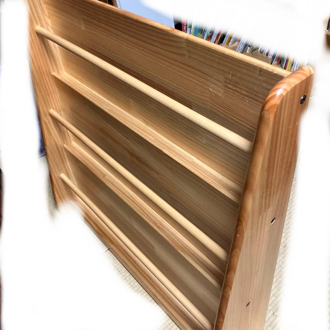 ブロック社ブックスタンド壁面型　国産木製家具　日本製　モンテッソーリ 教育