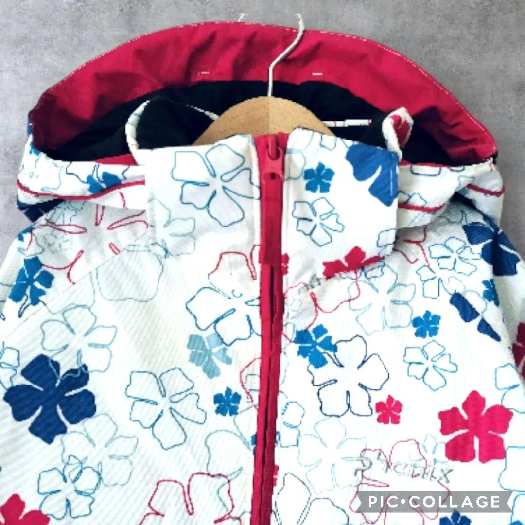 美品　Phenix クリスタルガールズ スキーウェア 160 花柄×ピンク 上下