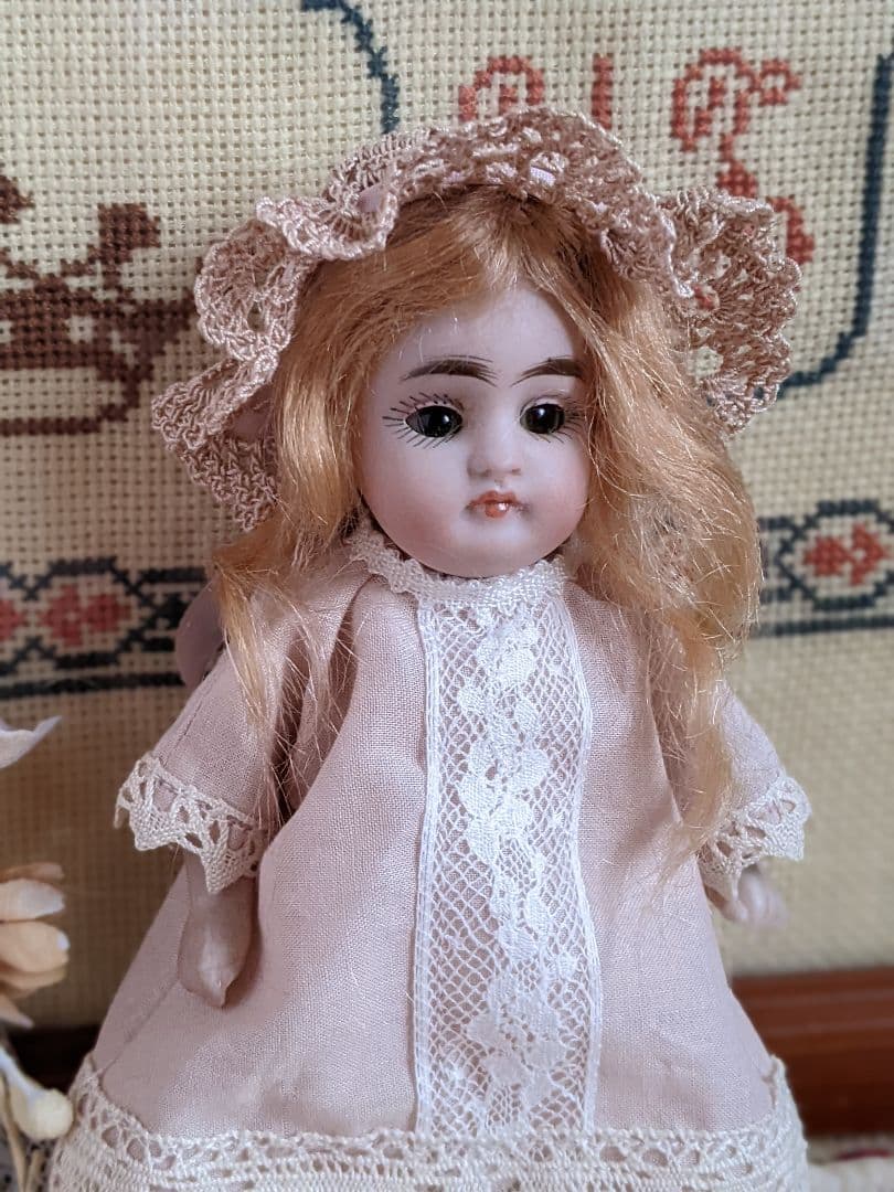 【m】アンティークビスクドール　ミニョネット　ケストナー　オールビスクドール