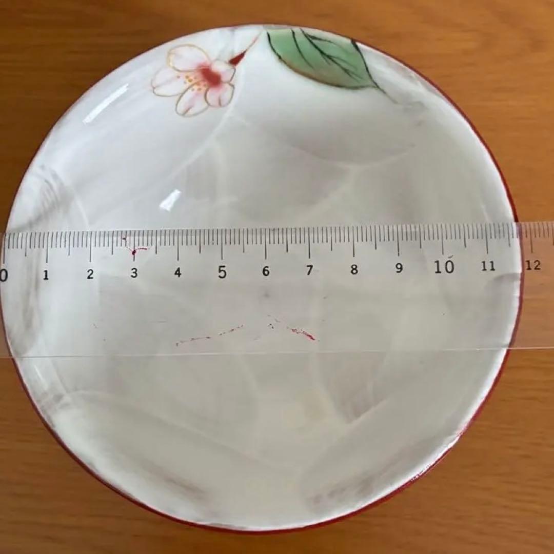 陶あん　赤色抹茶茶碗　飯碗