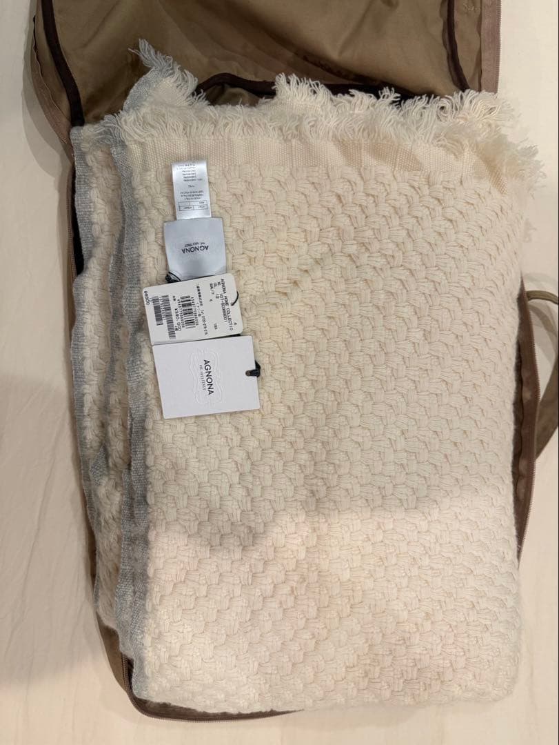 AGNONA（アニオナ）カシミア100％ 大判ブランケット／未使用新品