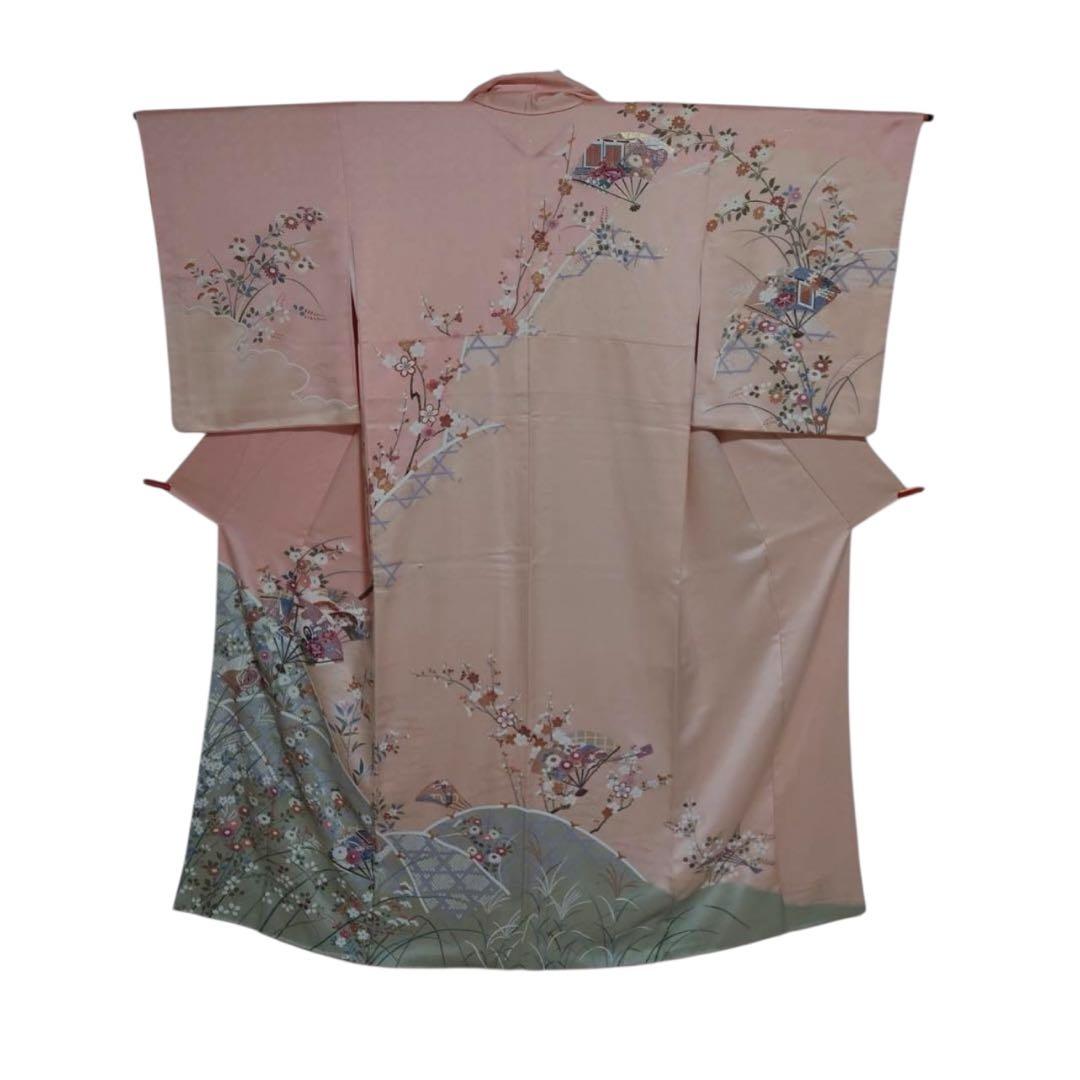 正絹　友禅　訪問着　フルセット 美品　袷　イ9981