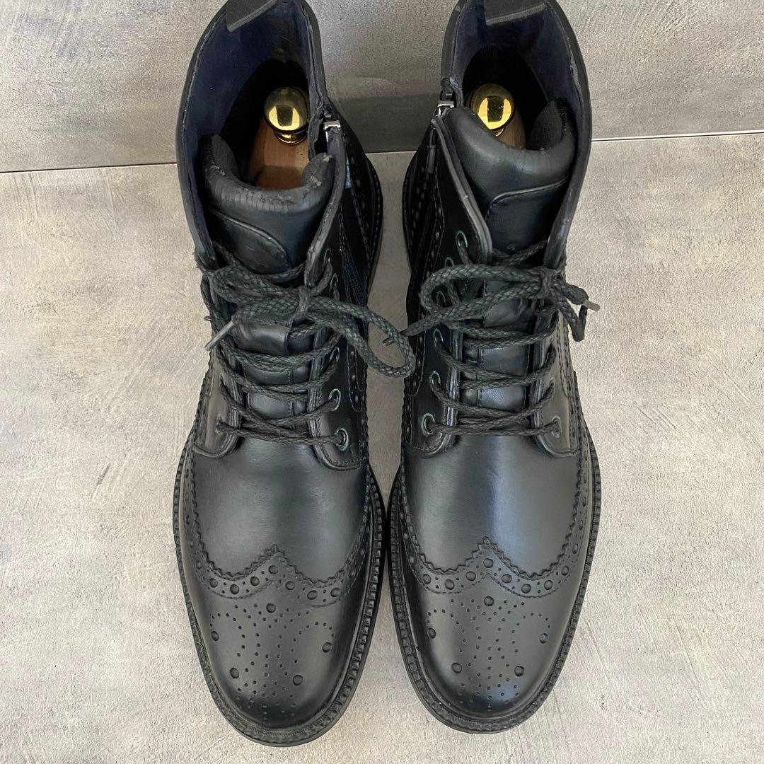 REGAL リーガル サイドジップ カントリーブーツ ウィングチップ 27.5