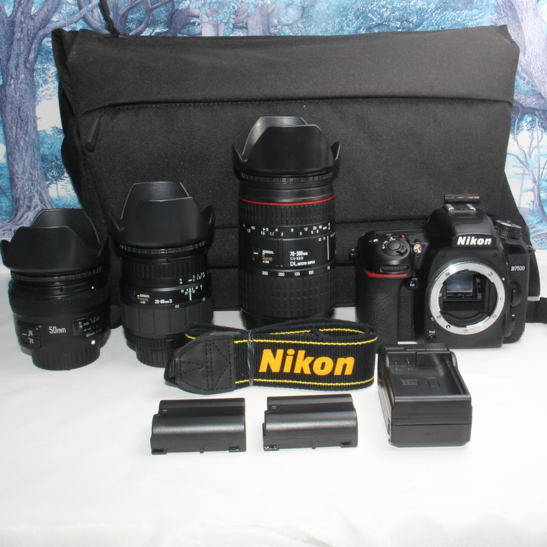 ❤️高性能の詰まった軽量ボディ❤️ニコン D7500 トリプルレンズ❤️