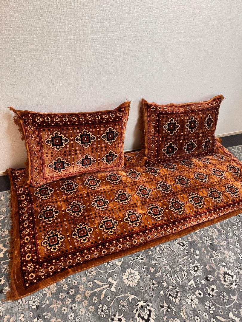 K*n様 幾何学模様 ゴロ寝ロングクッション 3 個セット カバー cover