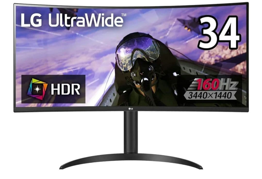 LG 34インチ　ウルトラワイド　ゲーミングモニター　34WP65C 2023製