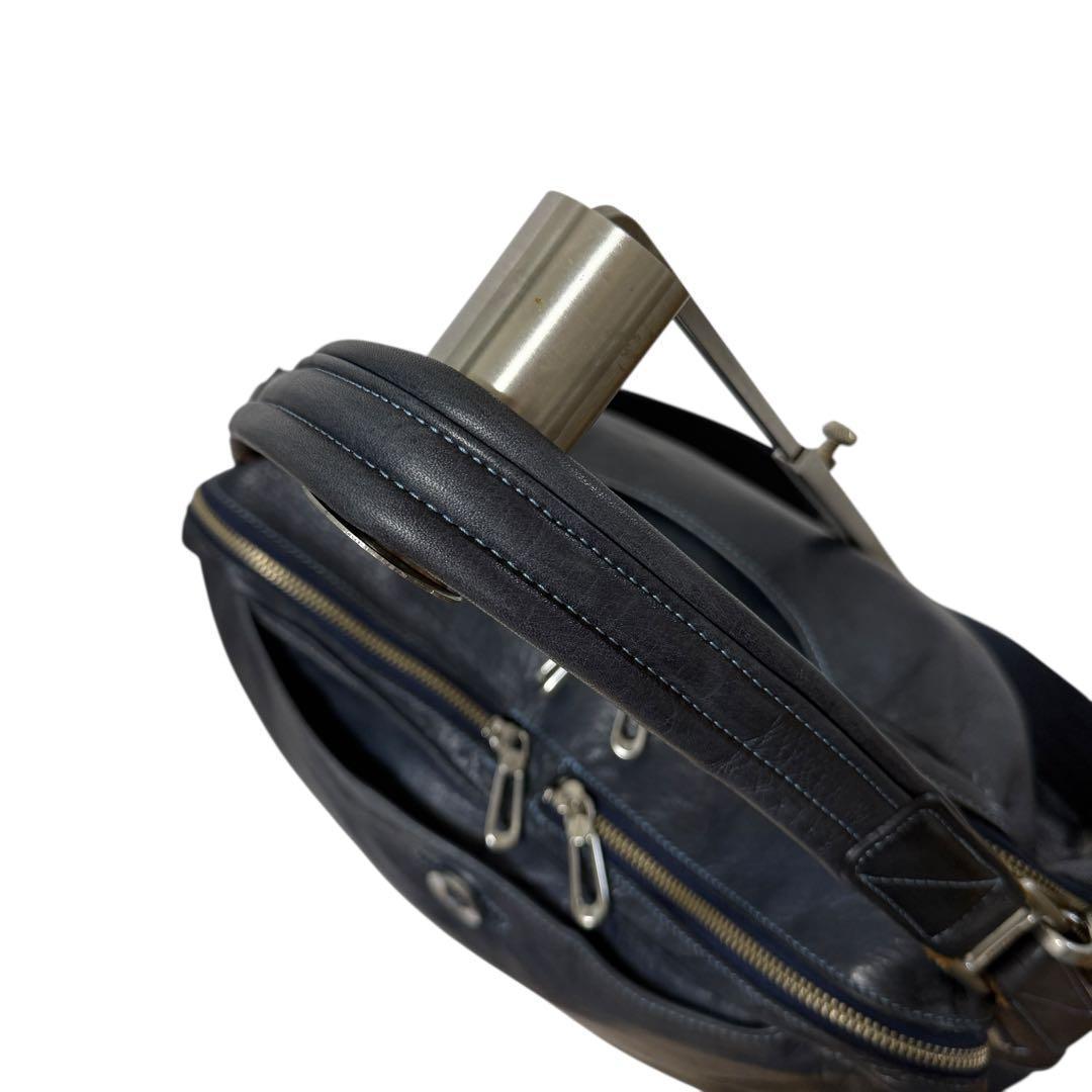 アニアリ 2way ショルダーバッグ A4収納可 大容量 レザー