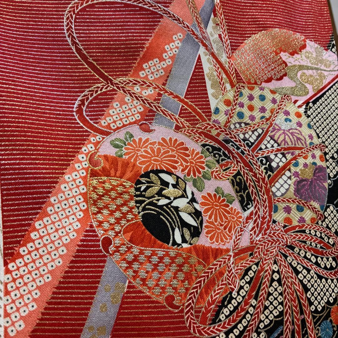 ⁂ゆう様⁂【振袖フルセット】豪華金彩金駒刺繍 御所車熨斗文様 7点セット