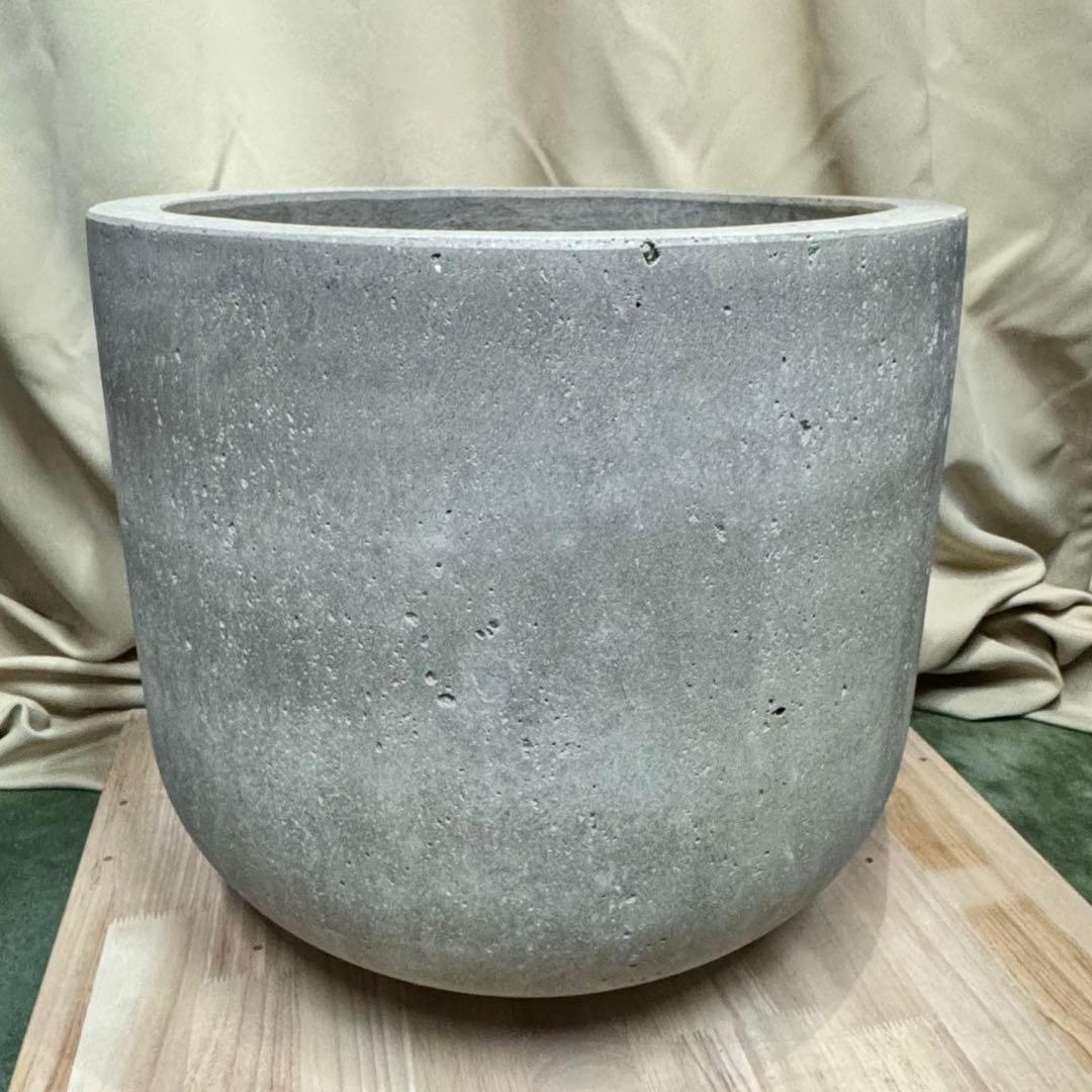 無印良品 セメント鉢 プランター 13号 観葉植物 プランターカバー