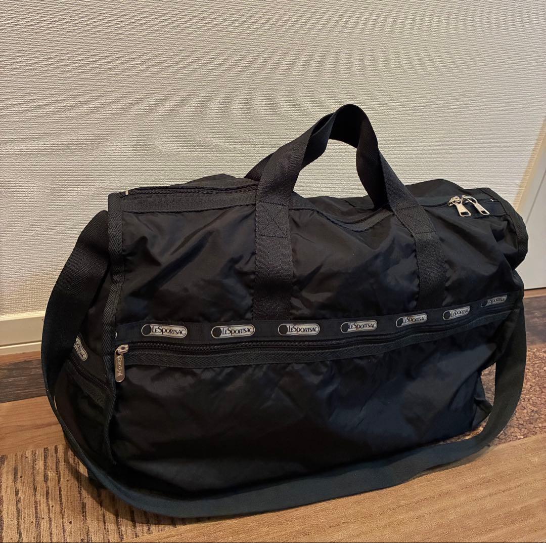 新品同　レスポートサック ボストンバッグ　オールブラック