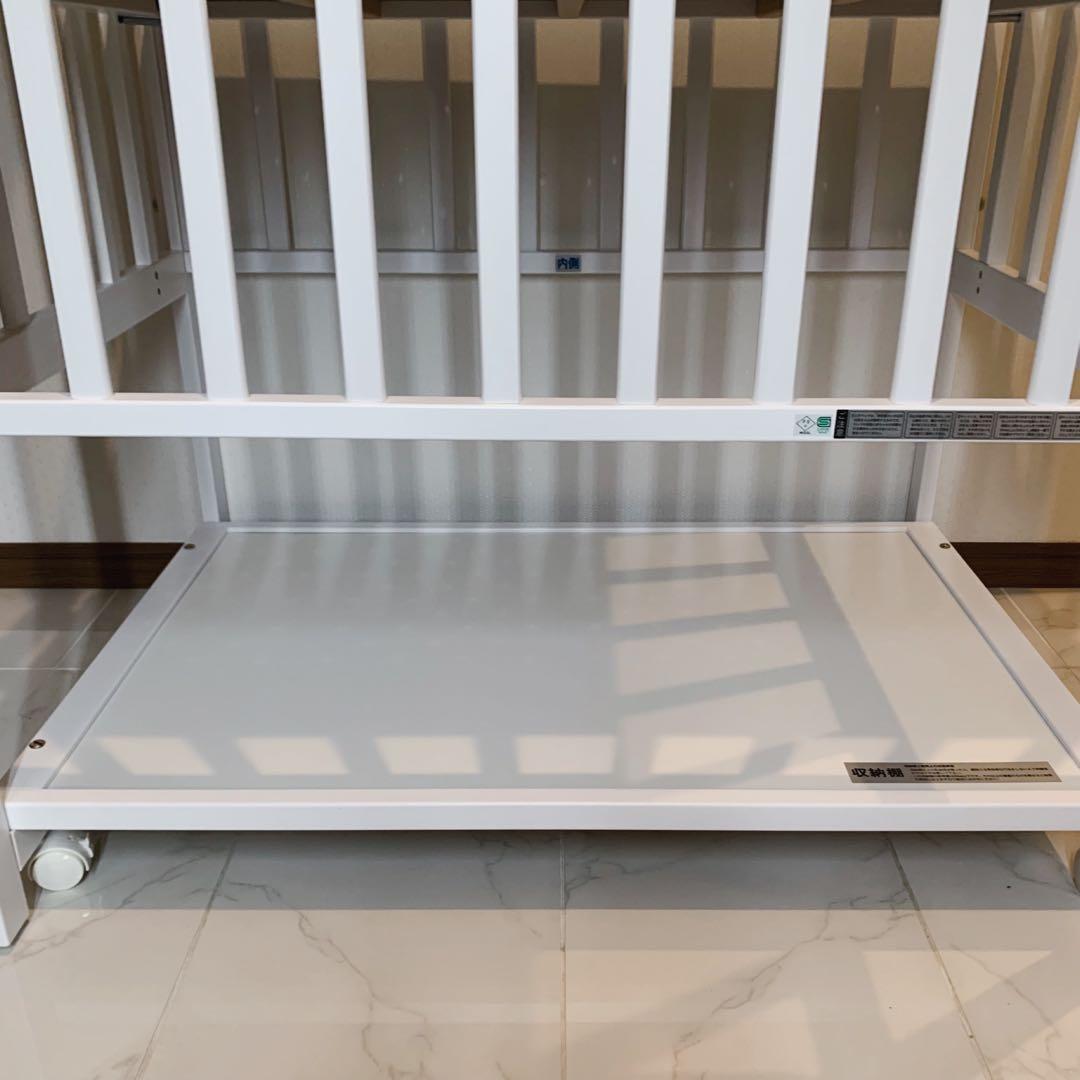 カトージプレミアムライン ハイタイプ ツーオープン ミニベッド　なおちゃん