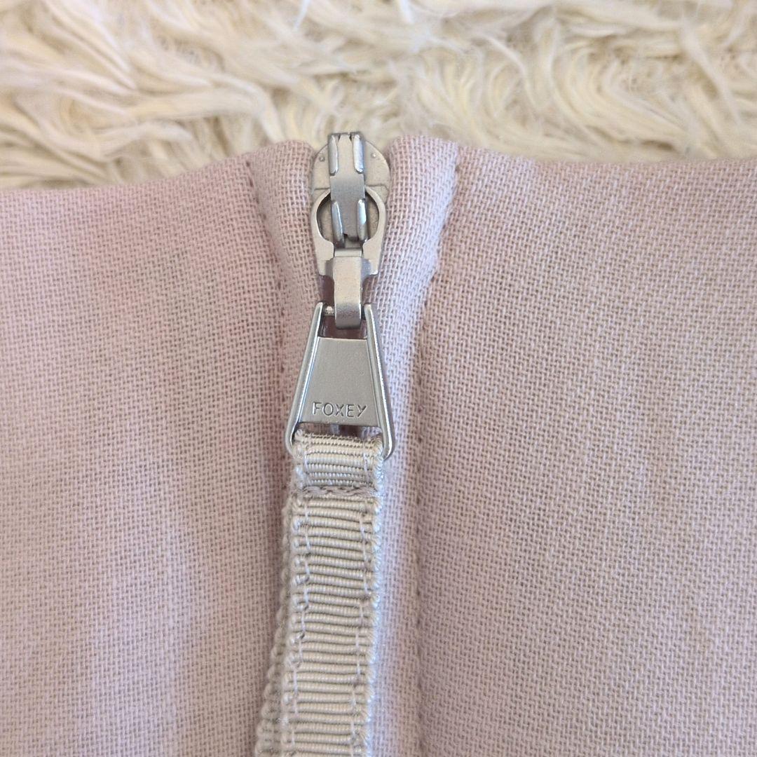 日本製★FOXEY　ノースリーブワンピース　フリル　40