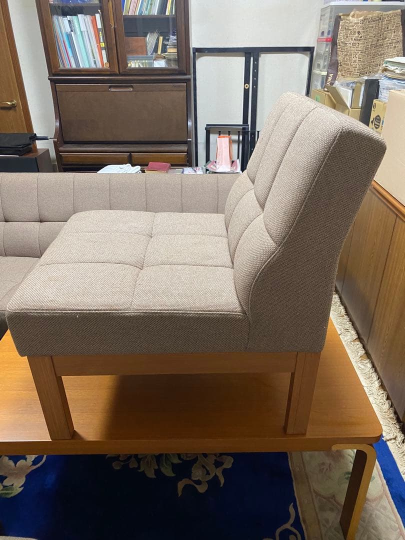 天童木工　グレー ファブリック ダイニングチェア①