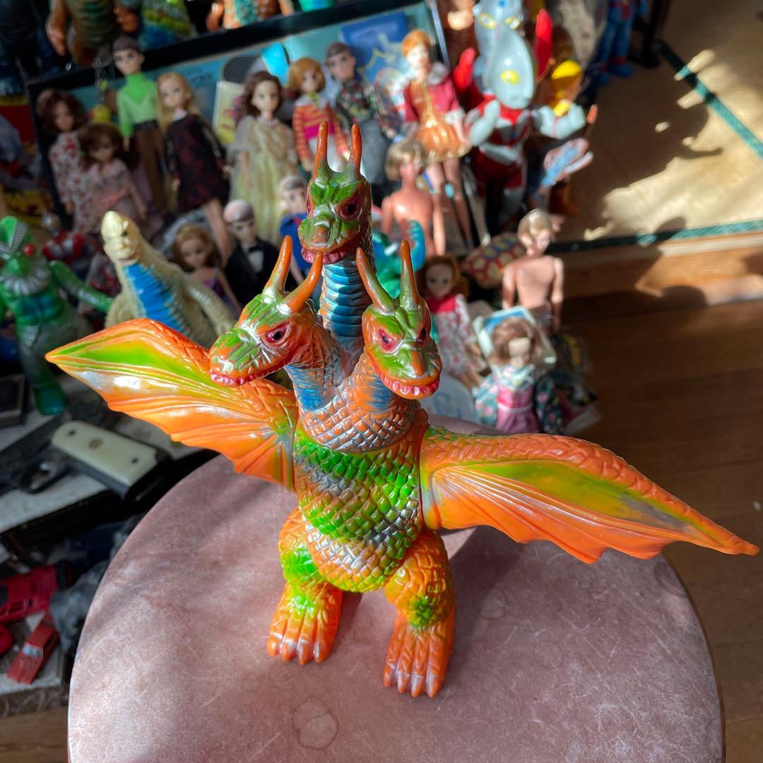 極美品　当時物　キングギドラ スタンダードサイズ　ブルマーク(1969発売)