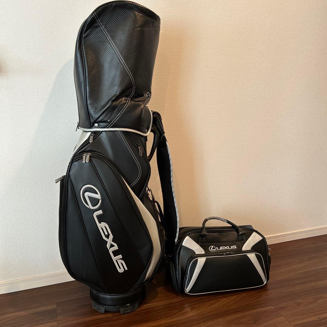【正規品】LEXUS レクサス　キャディバッグ ブラック　おまけ付き
