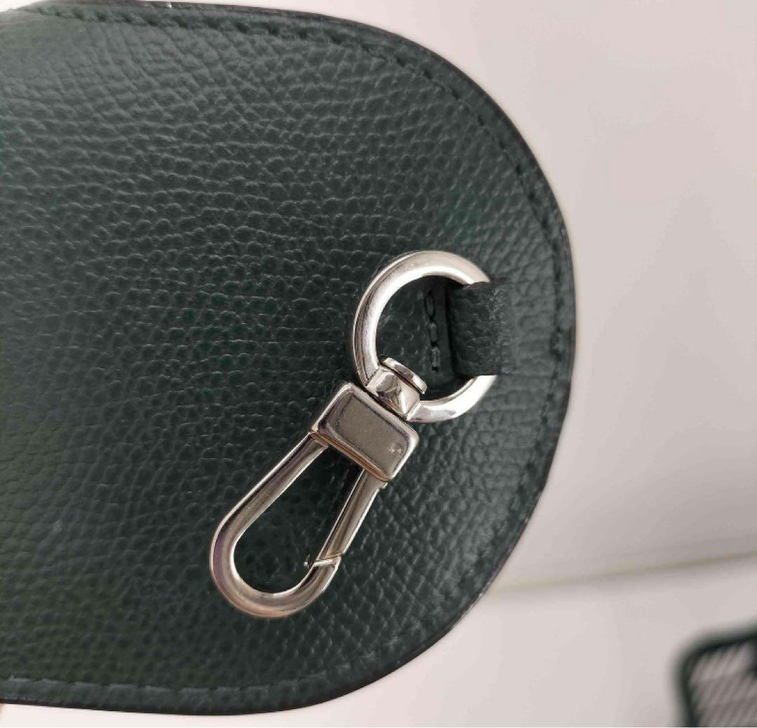 【美品！希少！】Valextra　メガネケース　ダークグリーン　ホワイト