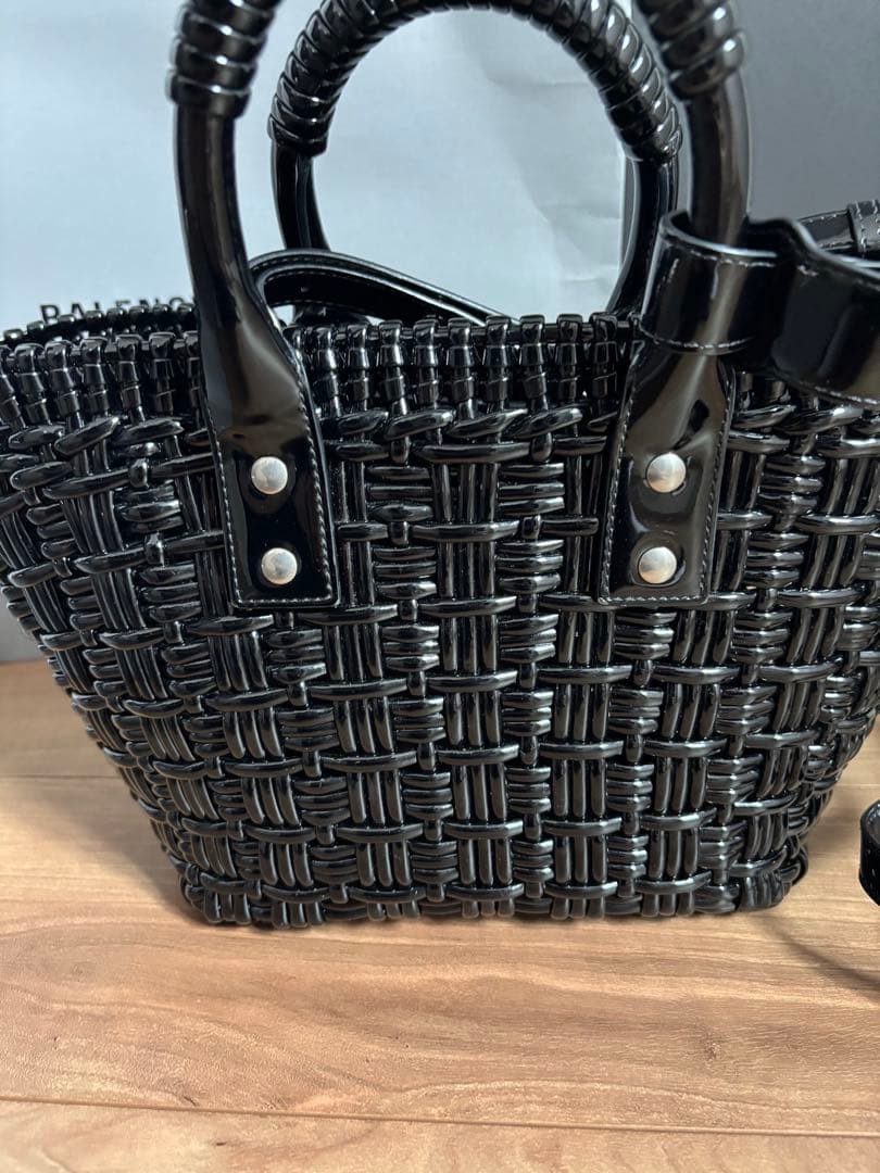 BALENCIAGA ビストロXSブラック かごバッグ