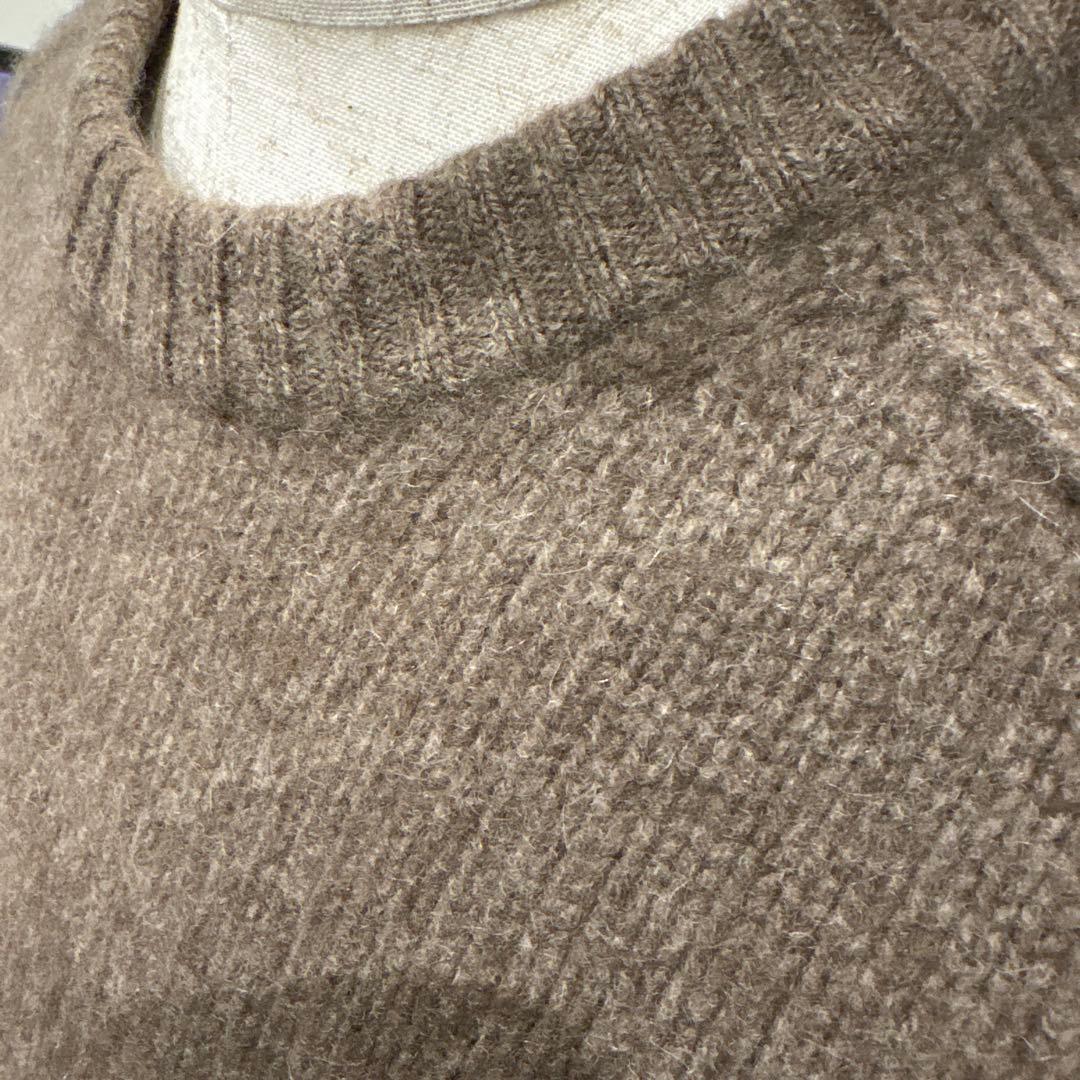 walenode ヤクニット ブラウンベージュ