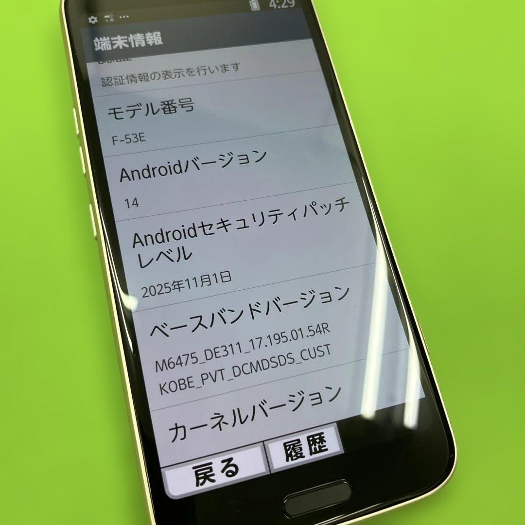 極美品‼️【docomo】F-53E らくらくスマホ　スマートフォン 本体