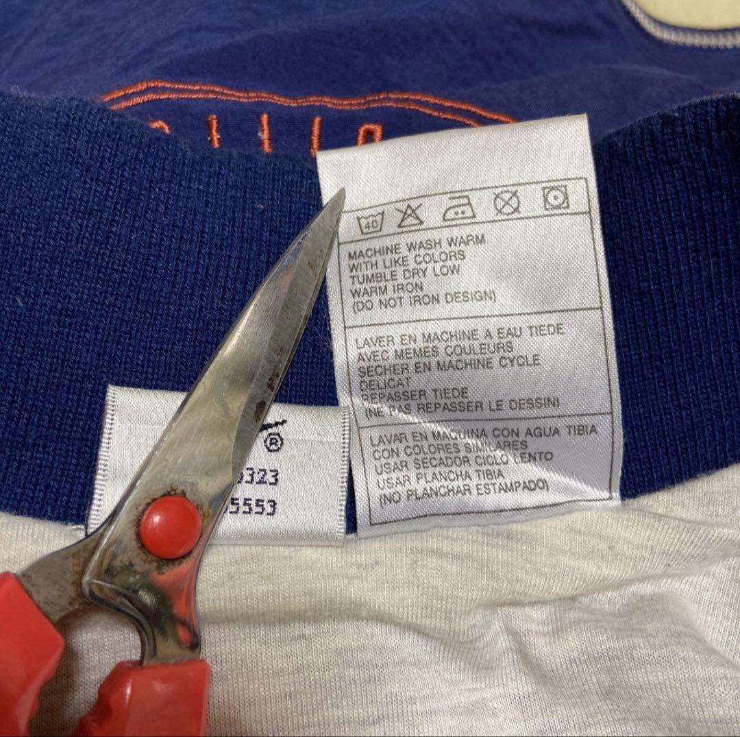 【背面ビッグ刺繍ロゴ◎】NIKEナイロンジャケット古着銀タグMツートンカラー