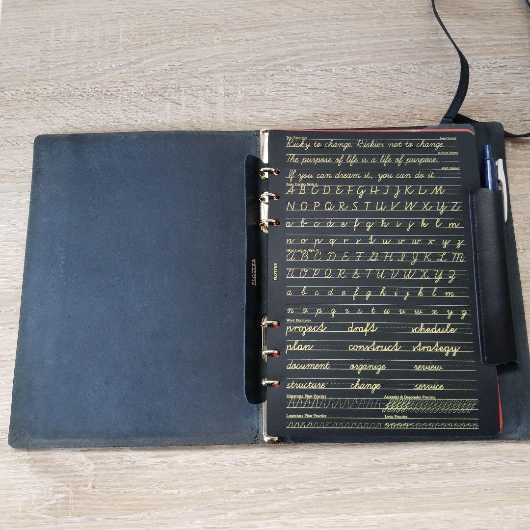 PLOTTERA プロッター A5 プエブロ ネイビー 金リング